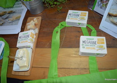 Zij presenteerde een nieuw vegan alternatief voor margarine: megarine. 